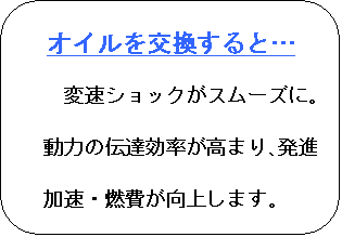 �p�ێl�p�`: �I�C������������Ɓc
�@�ϑ��V���b�N���X���[�Y�ɁB
�@���͂̓`�B���������܂�A���i
�@�����E�R����サ�܂��B

